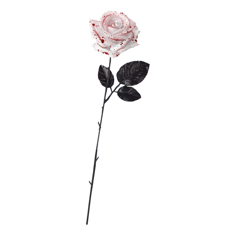 Hvid Rose med Blod
