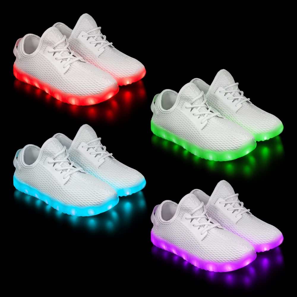 Valkoiset LED Kengät Lapsille