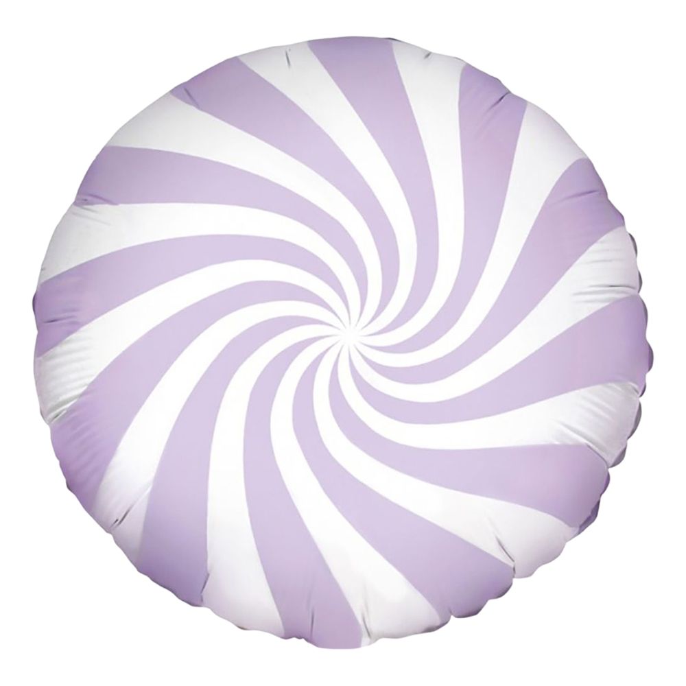 Hvit/Lyselilla Folieballong Candy