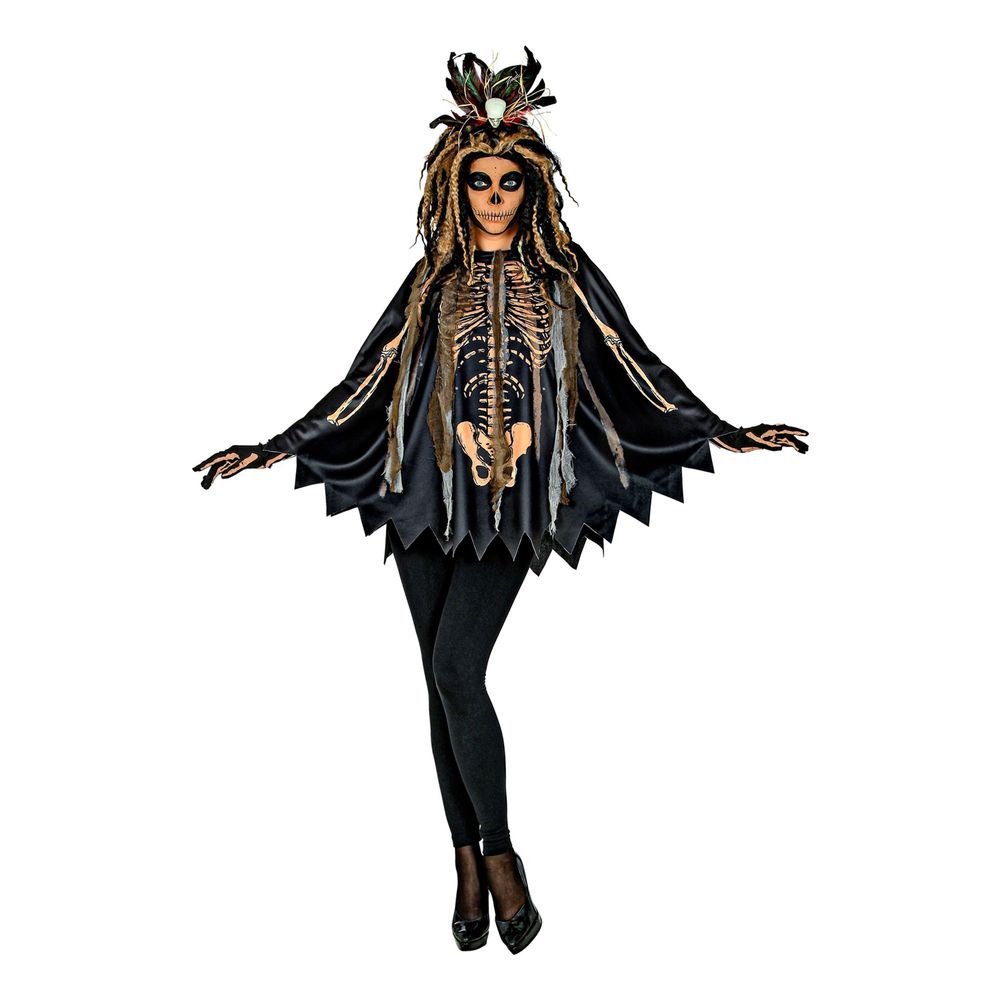 Poncho Voodoo Maskeraddräkt