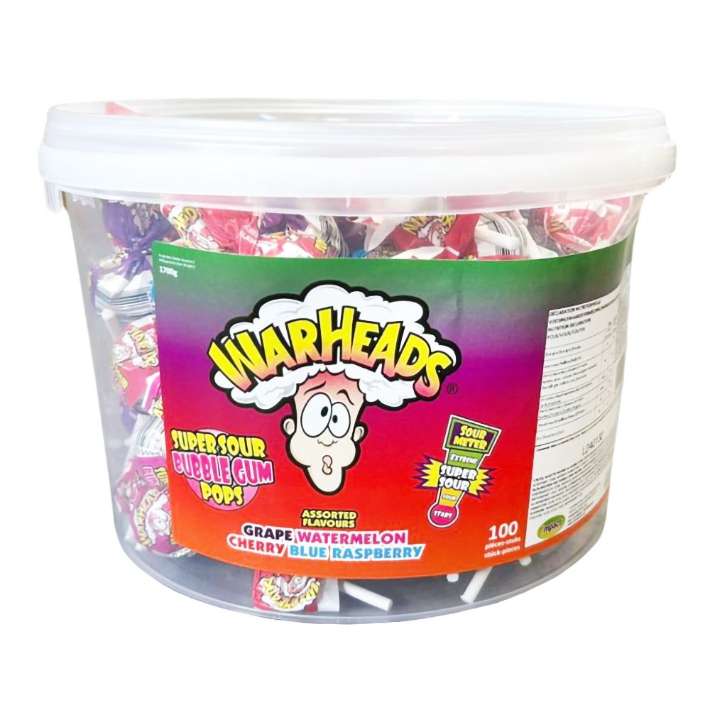 Warheads Super Sour Klubba Storpack