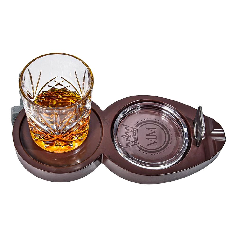 Whiskey & Cigarr Bricka Set