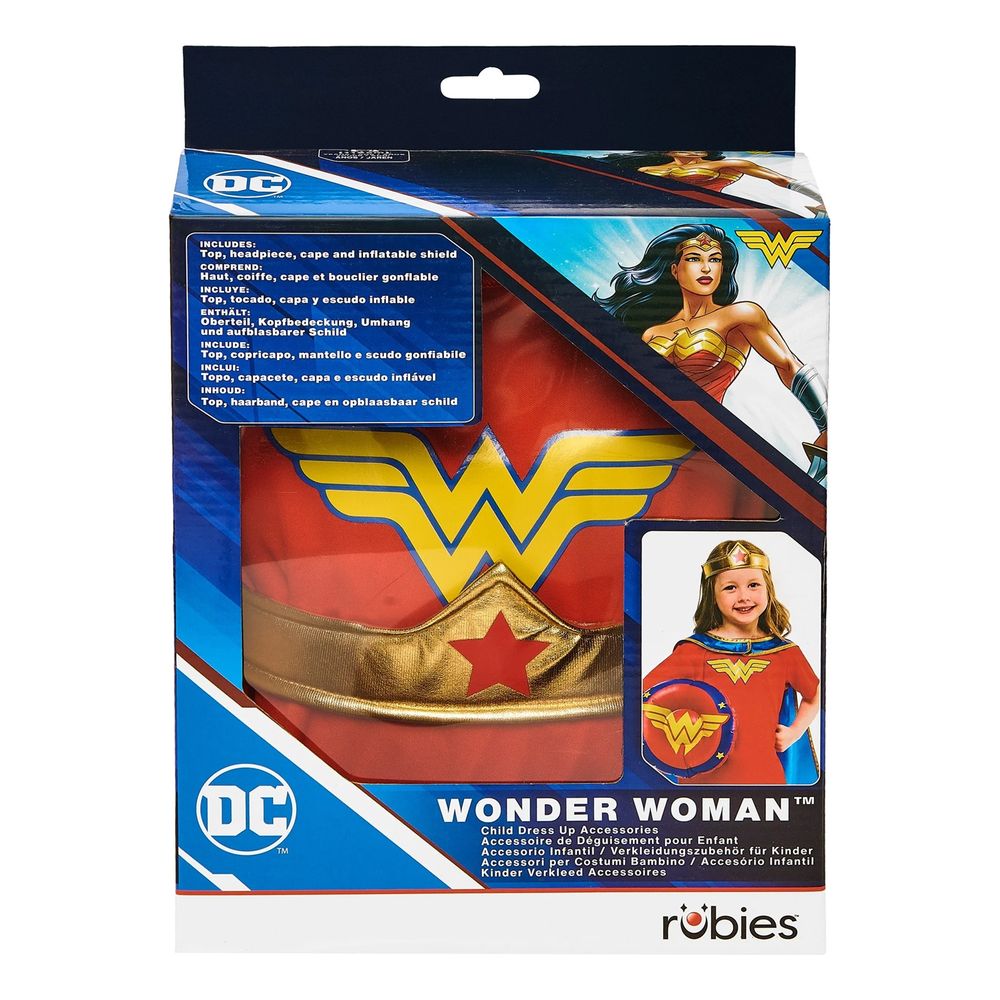 Wonder Woman™ Naamiaissetti Lapsille Lahjapakkaus