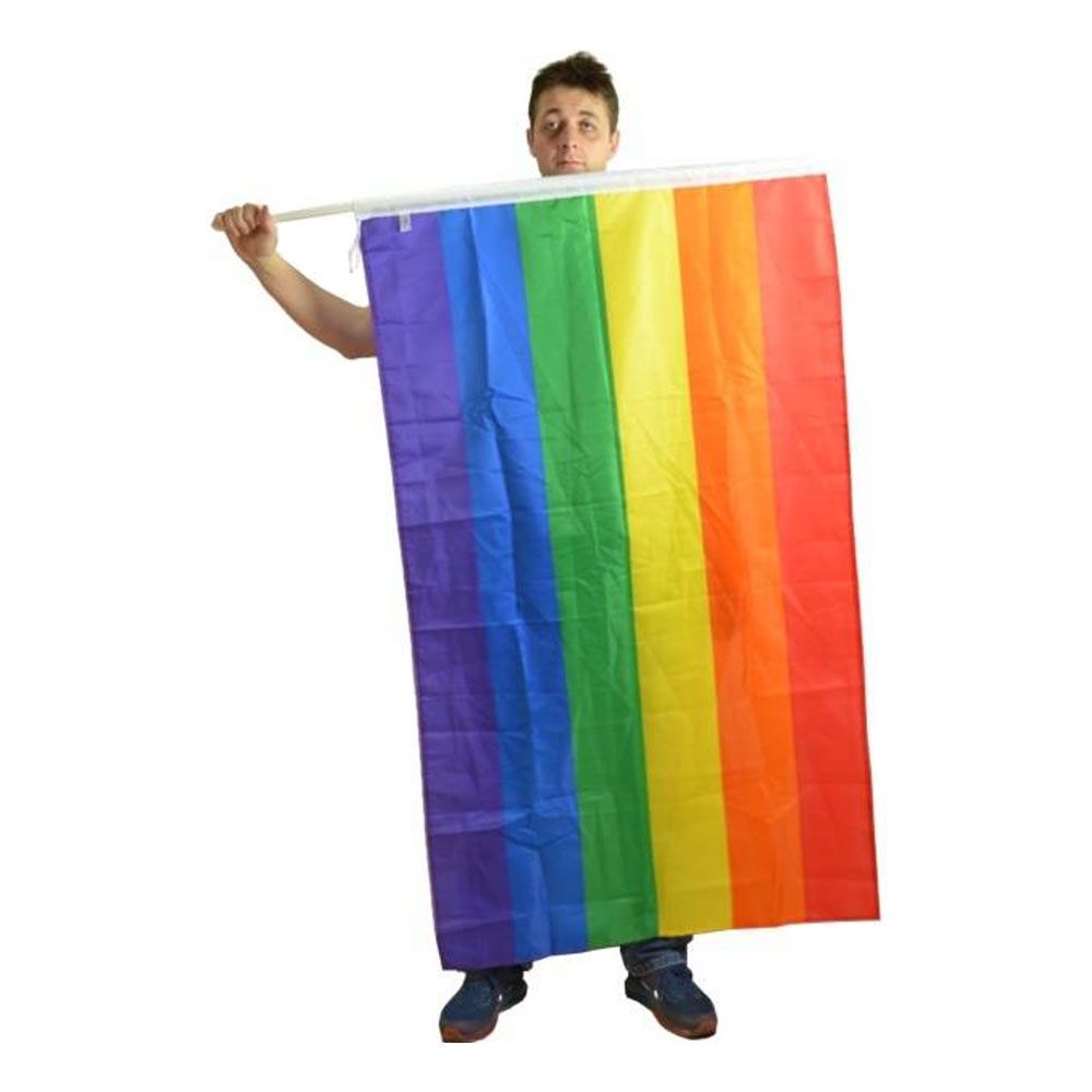 XL Pridehåndflag til Pind