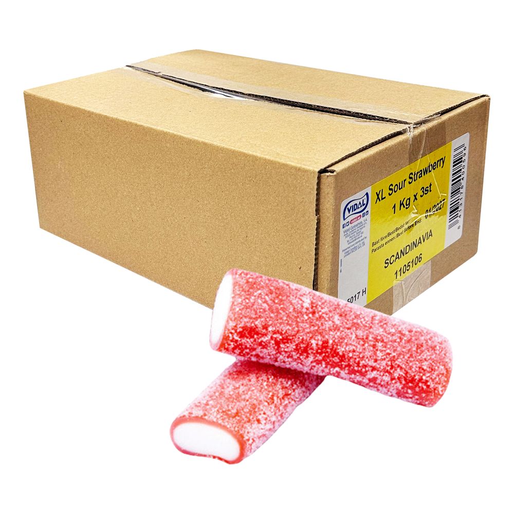 XL Sour Strawberry Økonomipakke