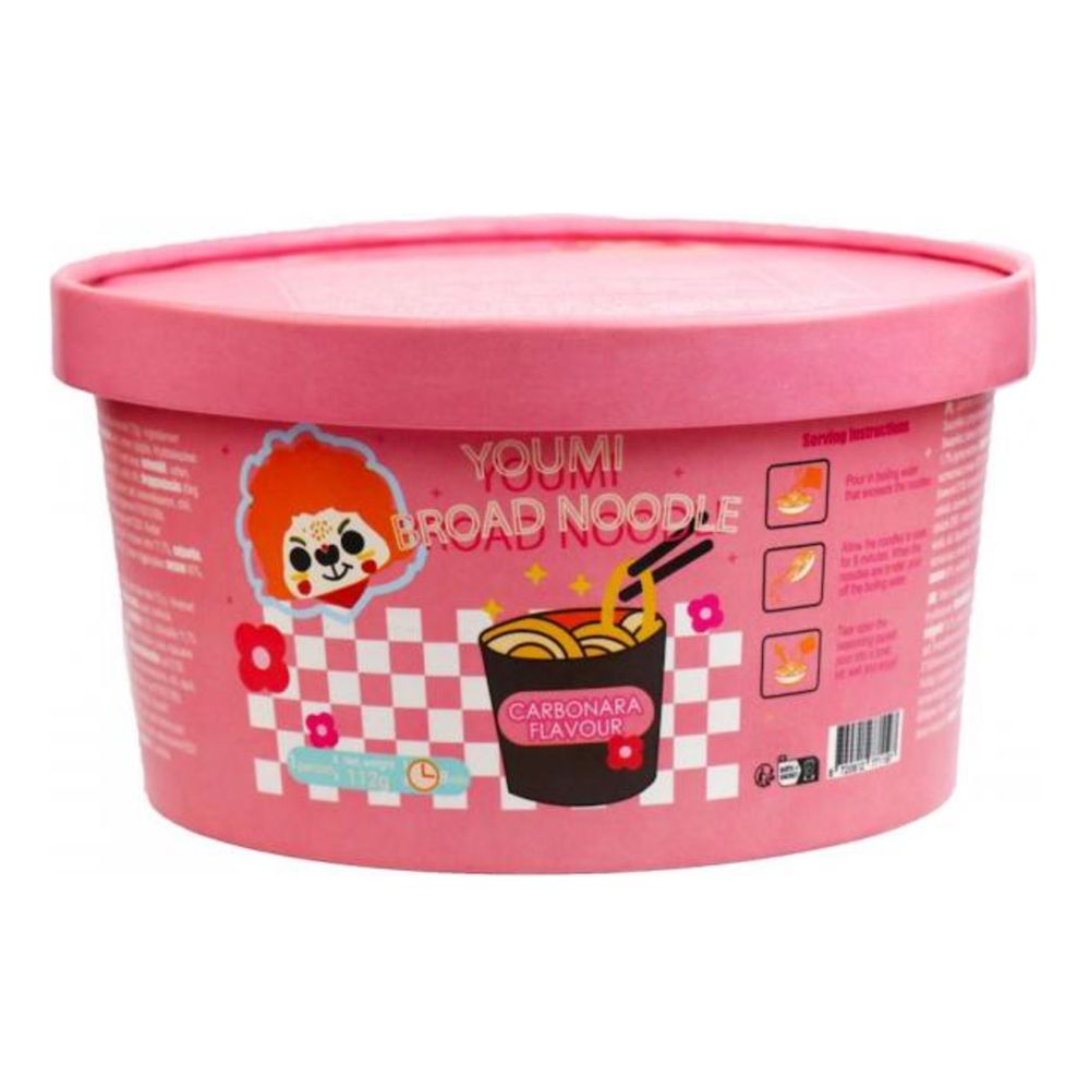 Youmi Instant Broad Noodle Carbonara Flavour