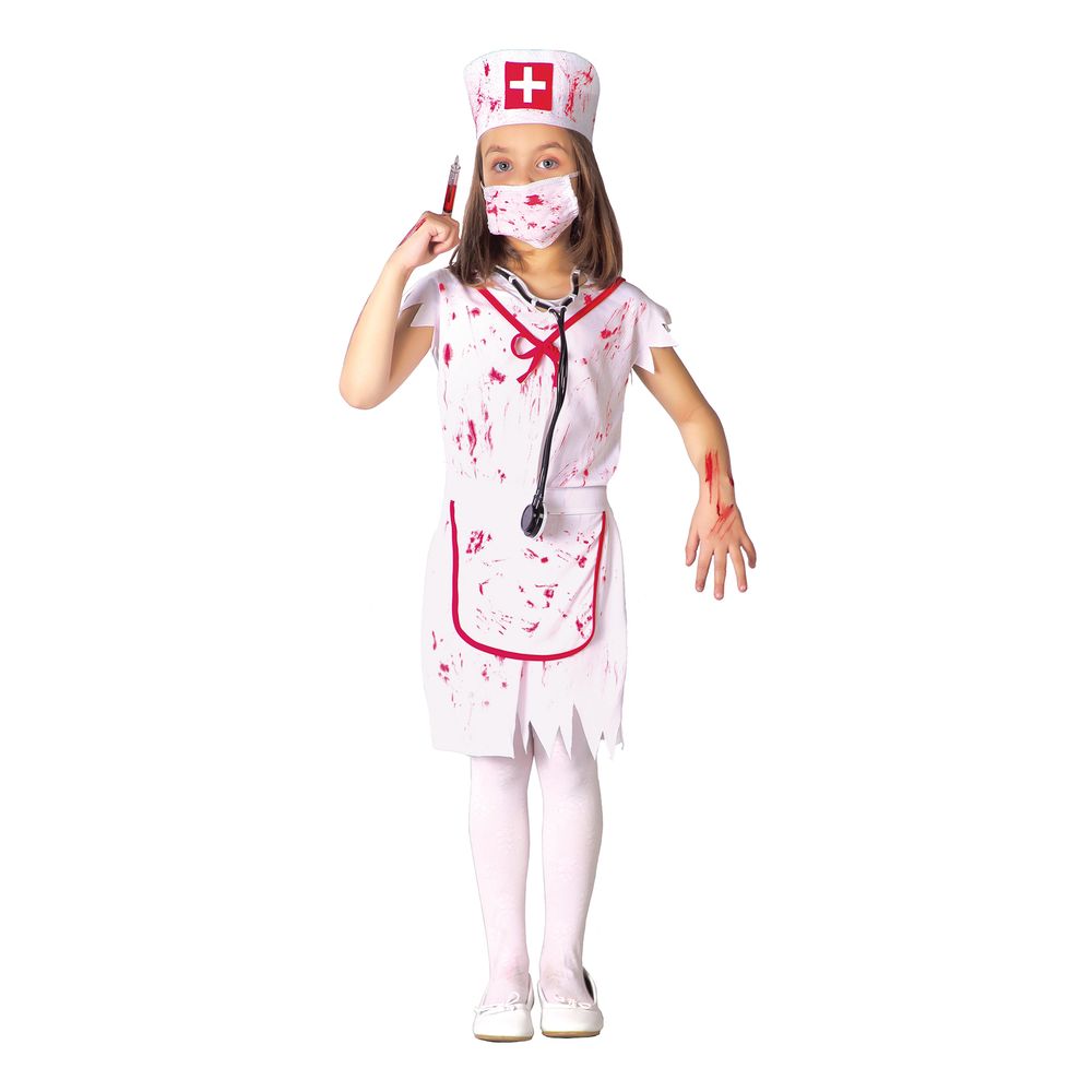 Zombie Sygeplejerske Børnekostume