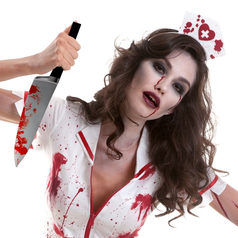 Zombie Sjuksköterska Maskeraddräkt