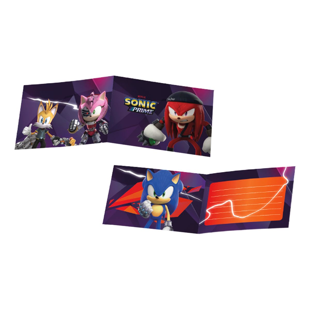 Inbjudningskort Sonic Prime™ - 6-pack