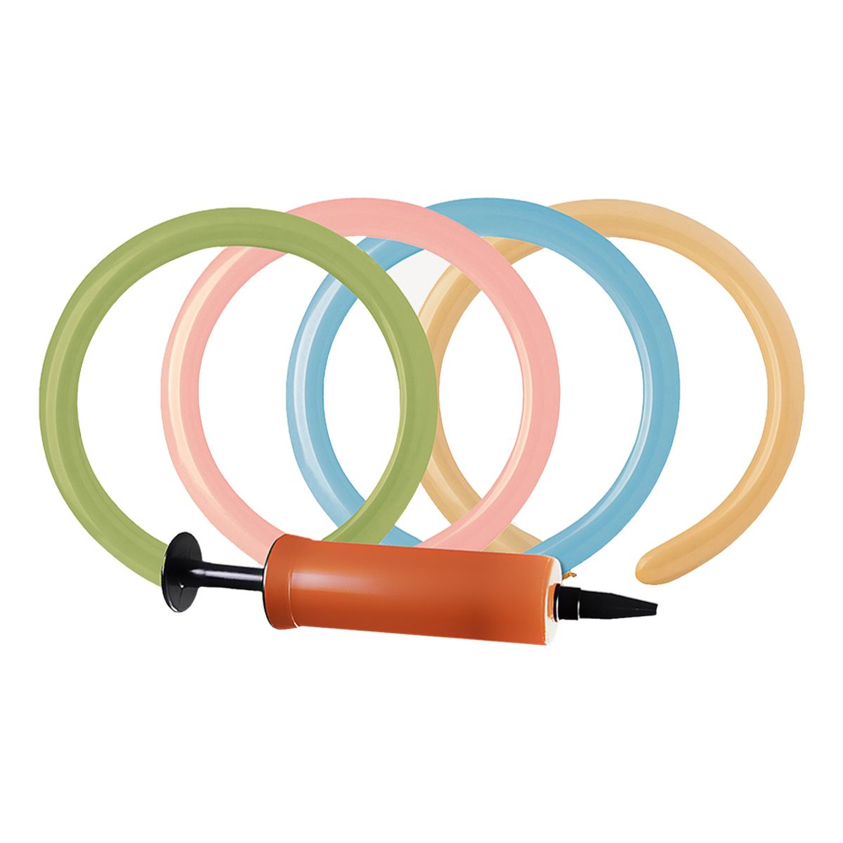 Modellballongskit Pastell - 25-pack