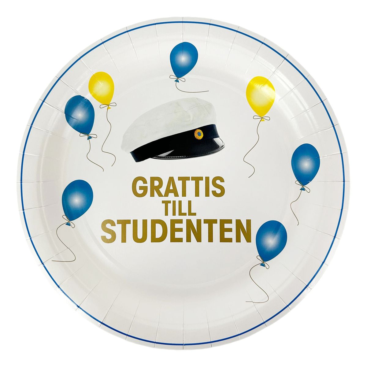 Pappersassietter Grattis till Studenten - 8-pack