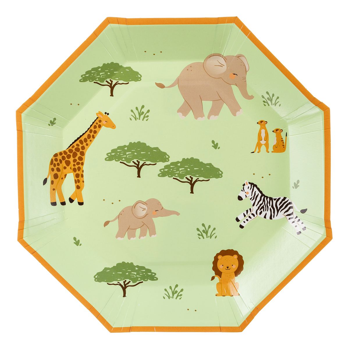 Papperstallrikar Safari Party - 6-pack