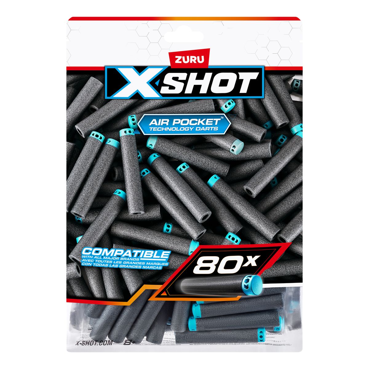 X-Shot Excel Refillförpackning med Pilar - 80-pack