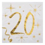 Kaffeservietter 20 Guld