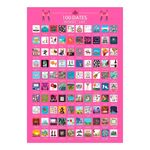 100 Dates Bucket List Skrapetavle