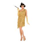 20'erne Flapper Kjole Guld Kostume