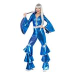 70'er Dancing Dream Kostume Blå