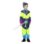 80'er Neon Skidragts Børnekostume