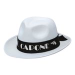 Al Capone Hvid Gangsterhat