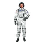 Astronaut Silver Metallic Herre Kostume