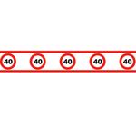 Partytape Trafikskilt 40