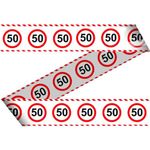 Partytape Trafikskilt 50