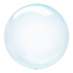 Folieballon Crystal Clearz Rund Blå