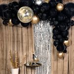 Ballonbue Sæt Sort/Guld