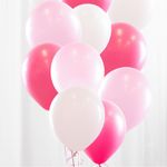 Ballonbuket Lyserød