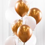 Ballonbuket Guld/Krom
