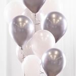 Ballonbuket Sølv/Krom