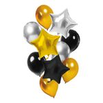 Ballonbuket Sort/Guld/Sølv