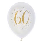 Balloner 60 Hvid/Guld