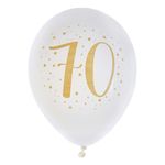 Balloner 70 Hvid/Guld