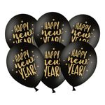 Balloner Happy New Year Sort/Guld
