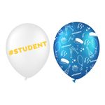Balloner Hvid/Blå Student