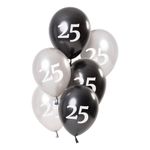 Balloner Hvid/Sort 25 År