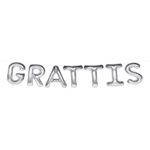 Ballonggirlang Grattis Silver