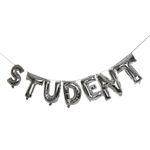 Ballonguirlande Student Sølv Metallic