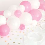 Ilmallokaari Pöytä Vaaleanpunainen/Valkoinen