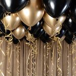 Ballonsæt Loft Sort/Guld