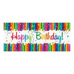 Banderole Happy Birthday Regnbue