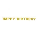 Bogstavguirlande Happy Birthday Guld