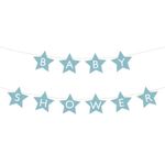 Guirlande Baby Shower Stjerner Blå
