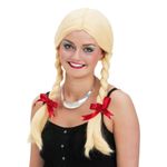 Blond Paryk med Fletninger