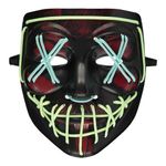 Blood Splatter Sort/Grøn Maske