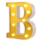 Bogstav Guld med LED-Belysning