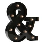 Bogstav Sort med LED-Belysning