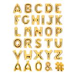 Bogstavballon Guld Metallic