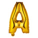 Bogstavballon Mini Guld Metallic